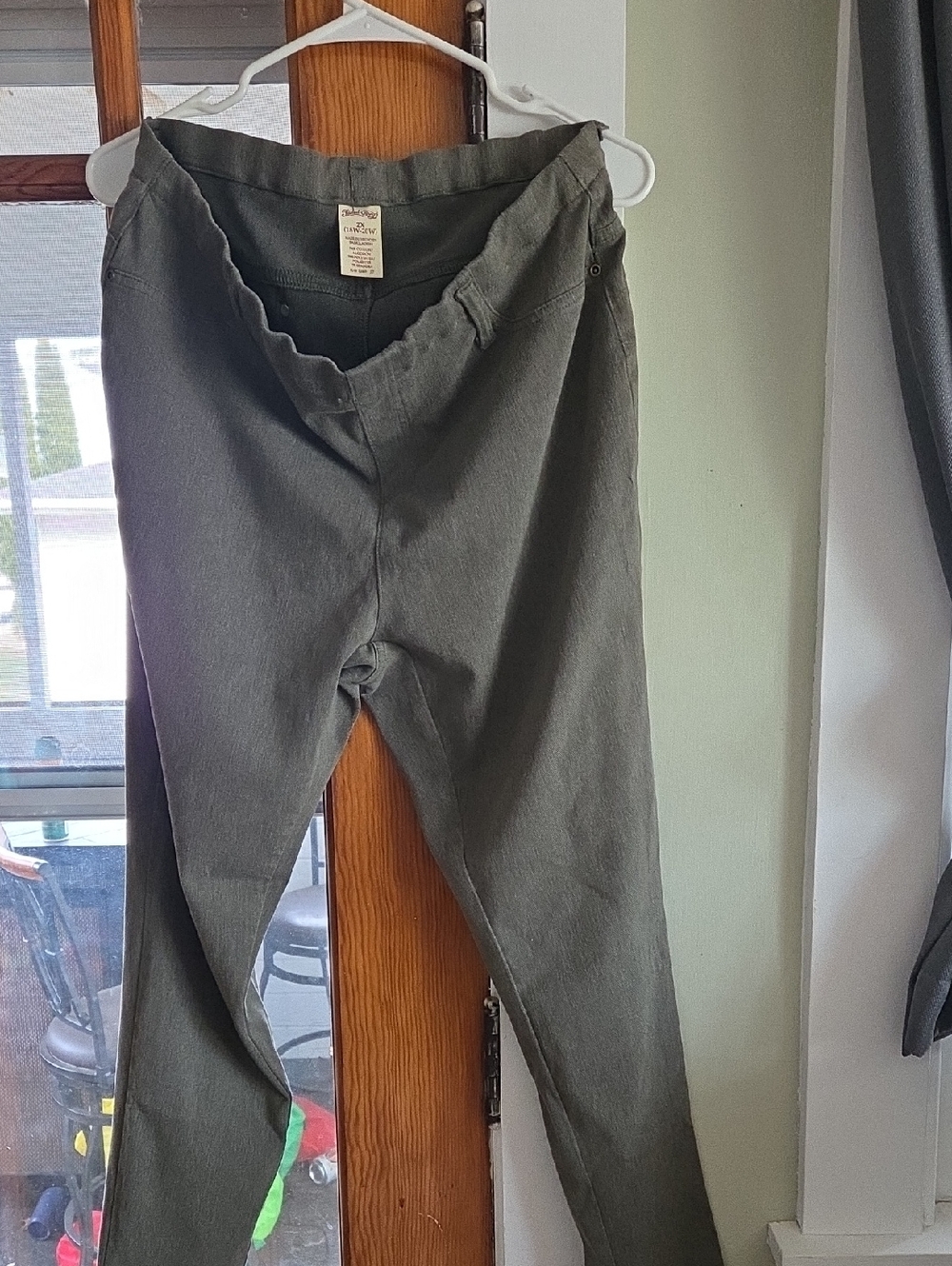 Faded Glory Olive Green Straight Leg Pants